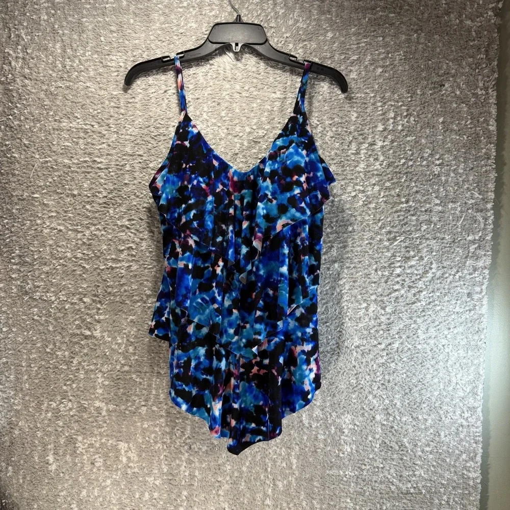 MagicSuit Peace Out Rita Adjustable Strap Swim Tankini 12 Beach Vacation